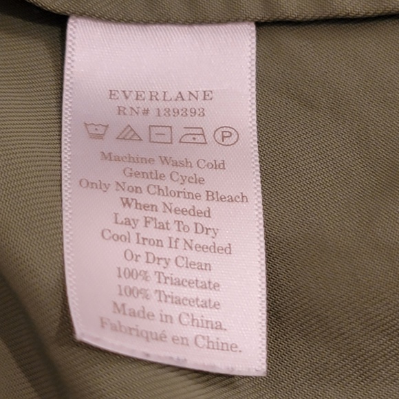 Everlane Japanese GoWeave Picnic Apron Dress Size 2 Green Drapey Lightweight - Picture 10 of 11